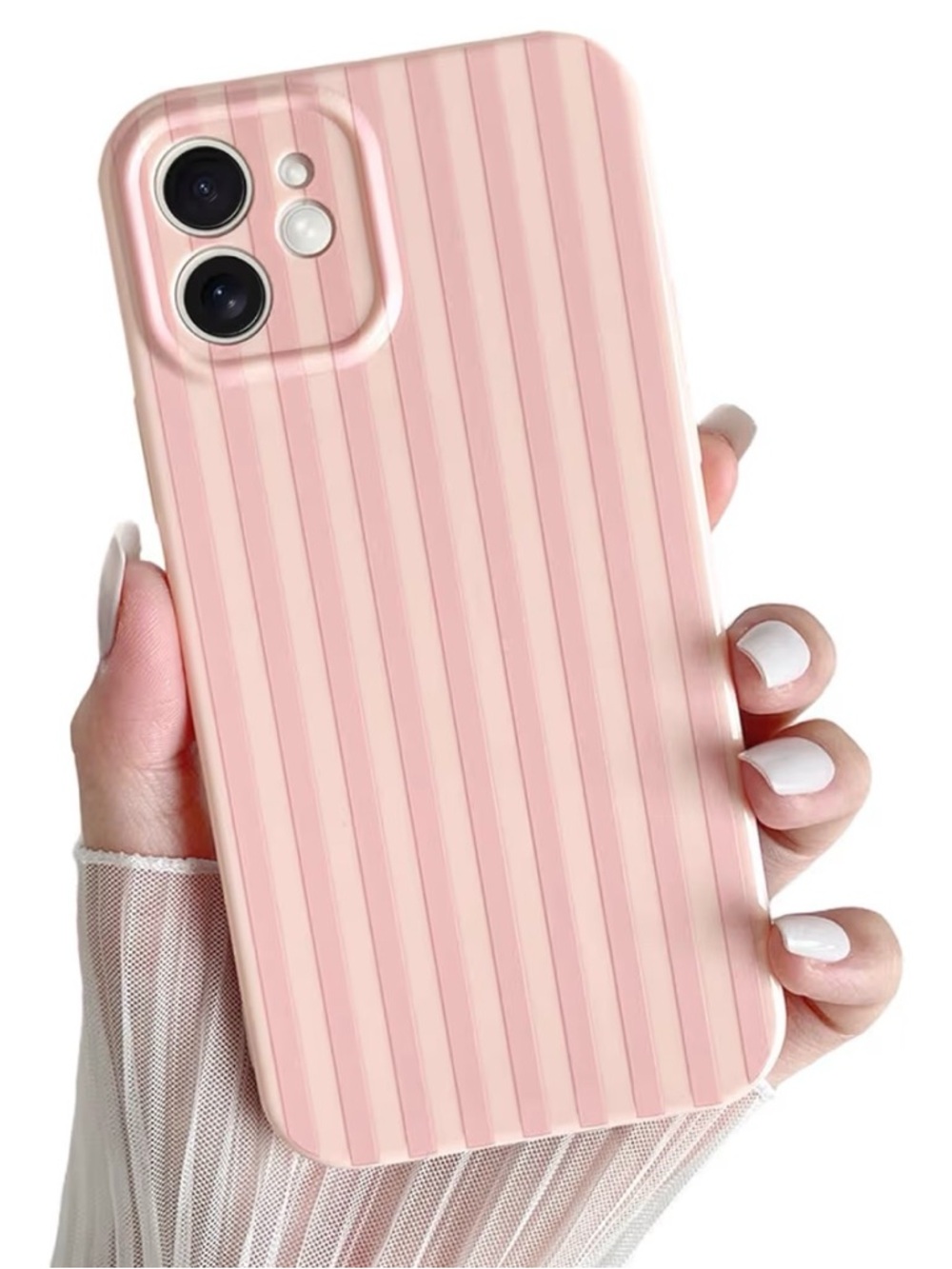 Pink Striped Slim iPhone 11 Case